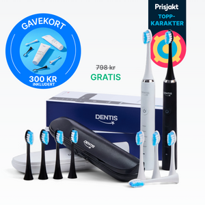 Dentis D2 Pro duopakke med gavekort 300 kr inkludert